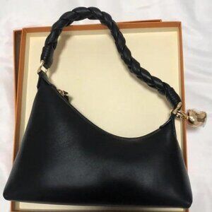 AUPEN NIRVANA Elegance: Calfskin Bag with Gold Metal Trim